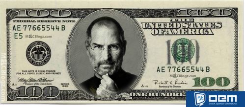 steve jobs 100dollars